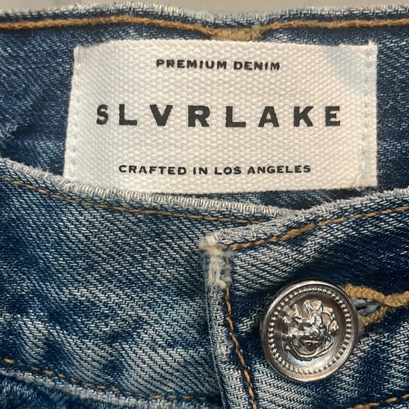 Slvrlake Tess Long Jean Size 25 Color Satisfaction. Low Rise with a wide leg. - Picture 8 of 8